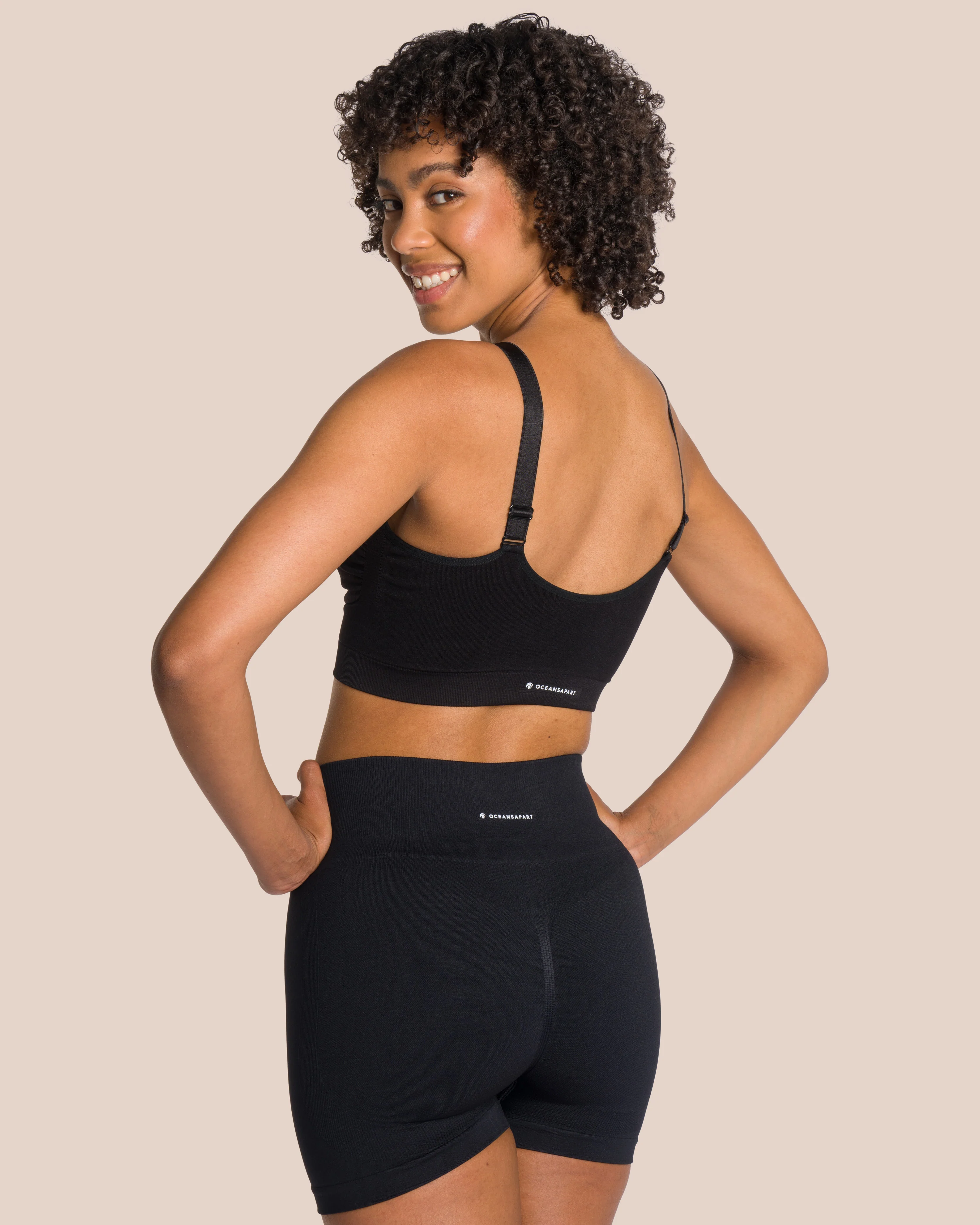 Brooke Hotpant Set - Black - Image 2