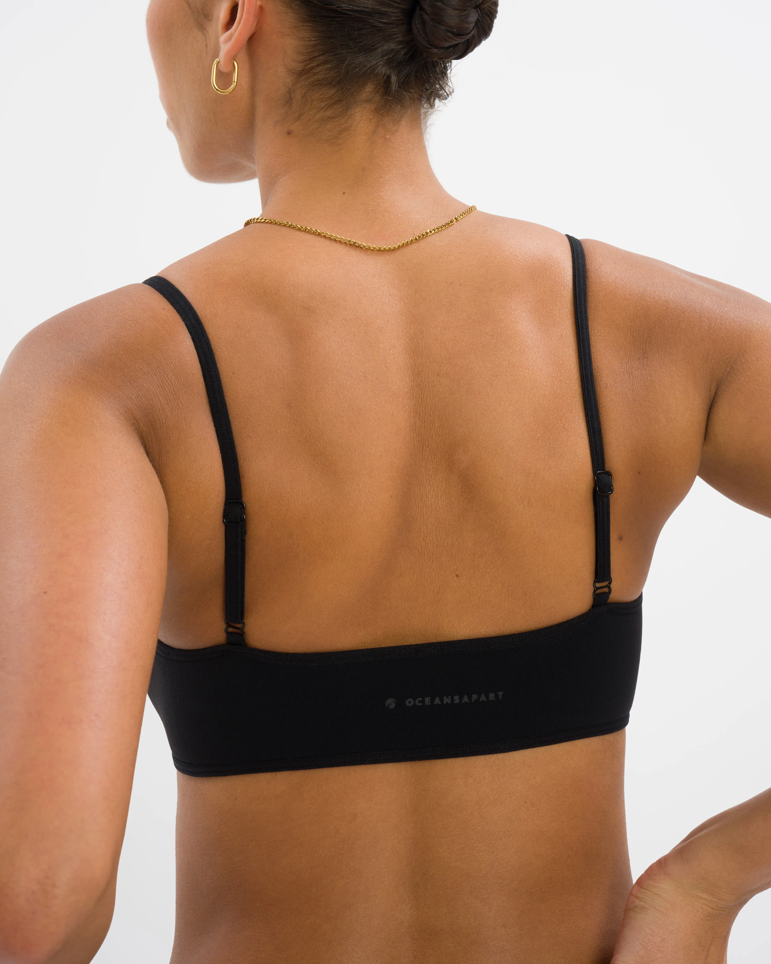 Cloudy Thong Set - Black - Image 8